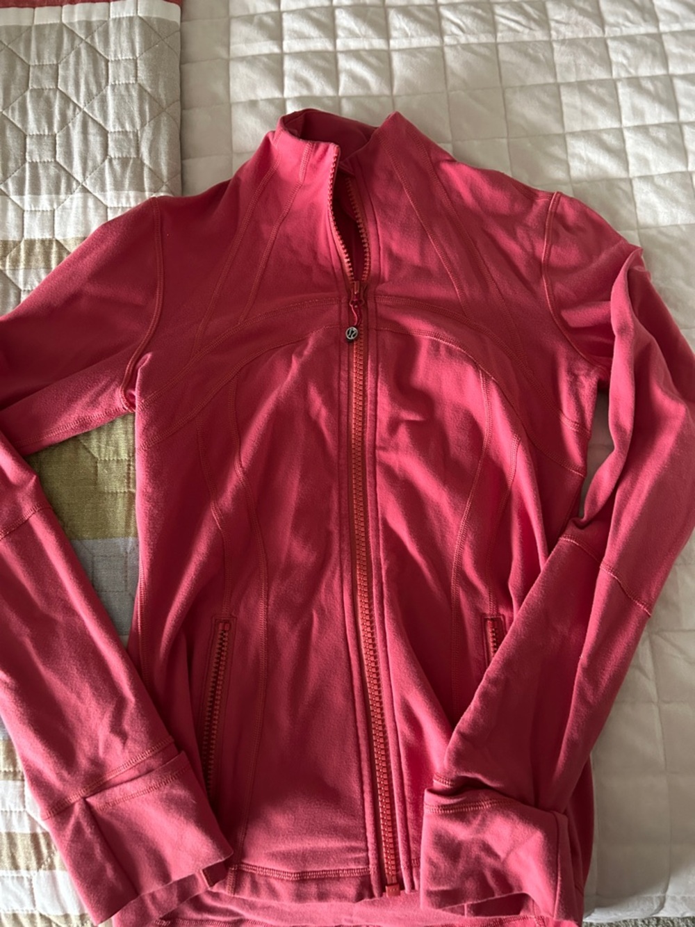 lululemon athletica Women's Coral Pink Full-Zip Utility Jacket